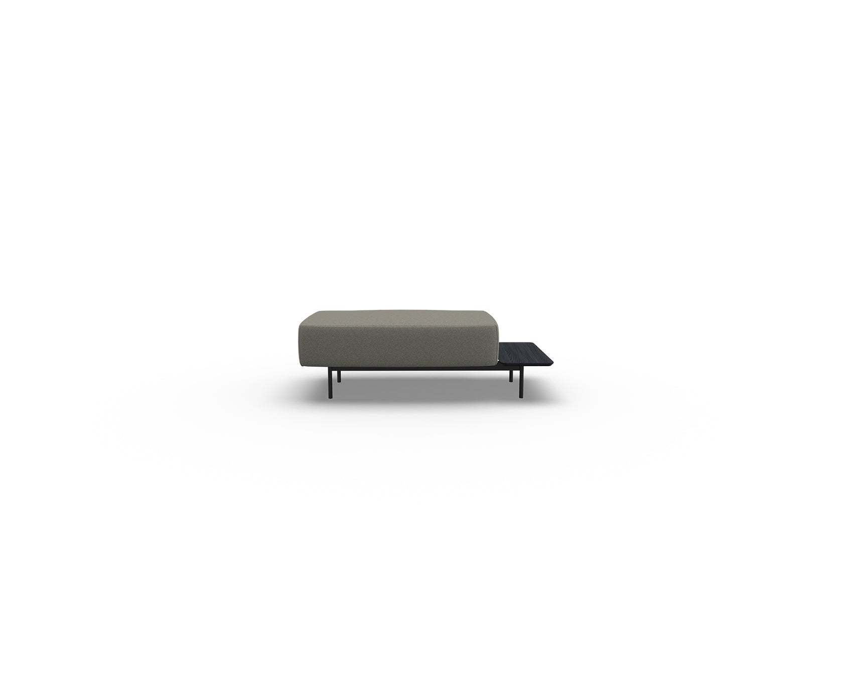 Noon Sofa Ottoman with Right Shelf